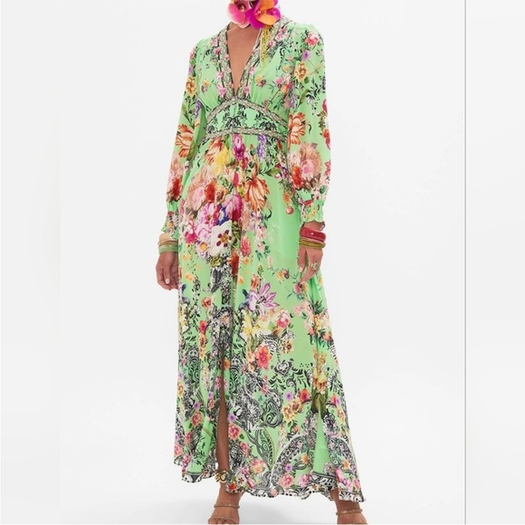 Camilla Dresses & Skirts - Camilla Green Floral Maxi Dress